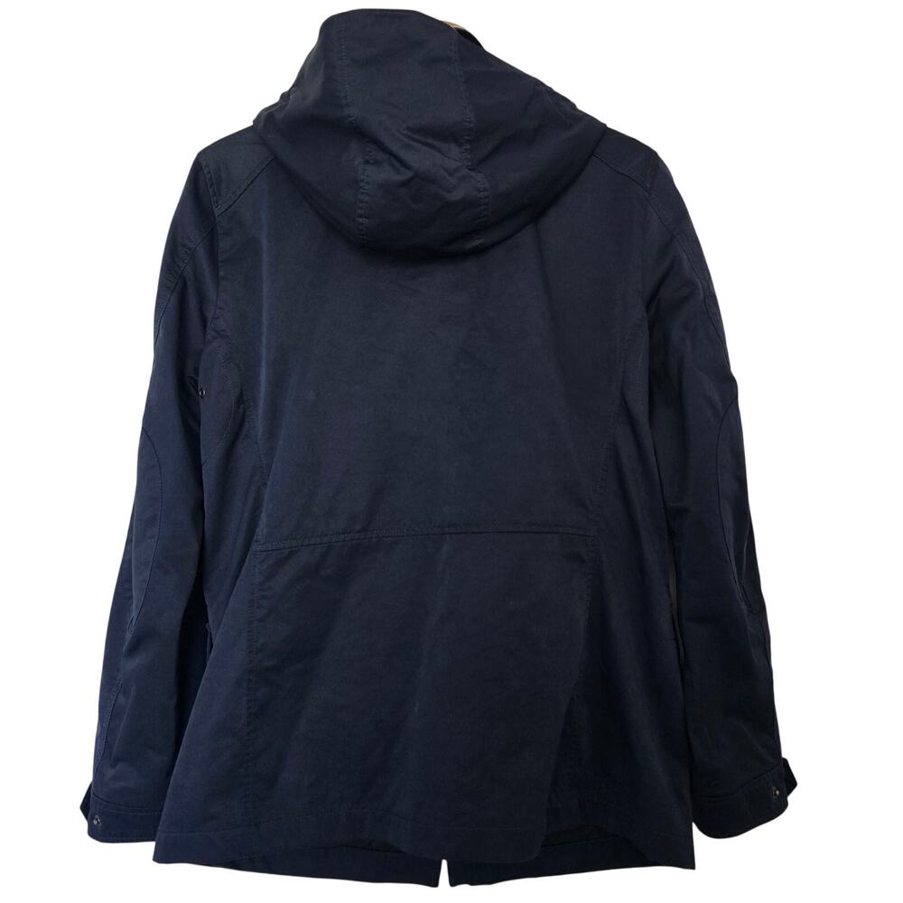 Banana Republic Utility Field Jacket Mens M Navy Blue w/Tan Corduroy Collar - Picture 5 of 11